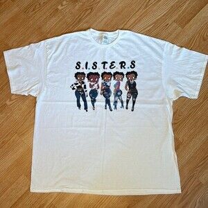 🔥 SALE Delta Pro Weight S.I.S.T.E.R.S Short Sleeve Graphic Tee White 3X A193